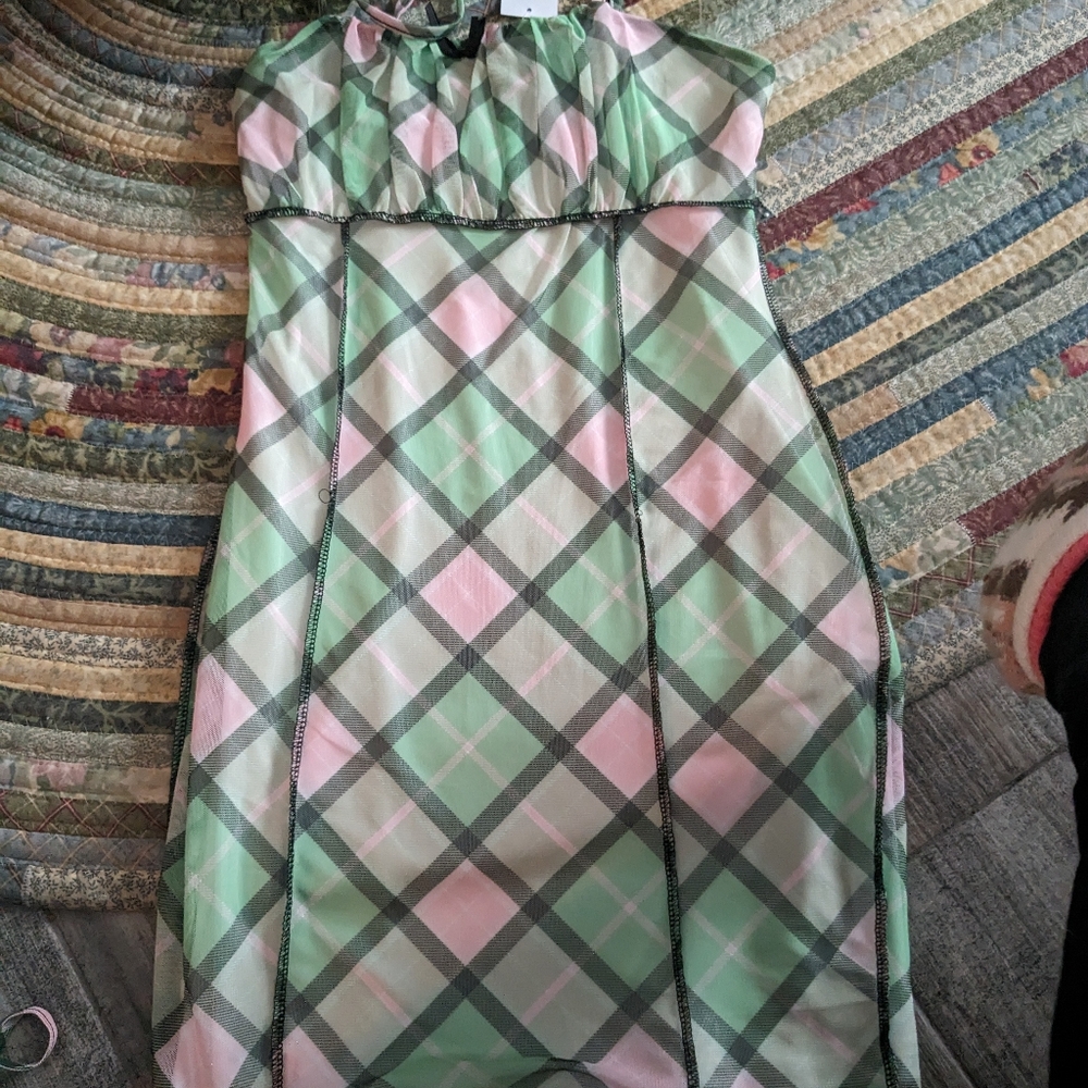 Rue 21 pink and green dress
